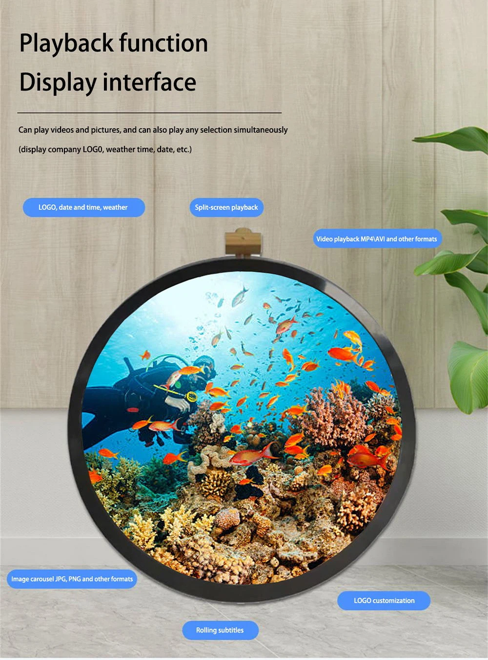 Round Digital Screen Round Digital Screen