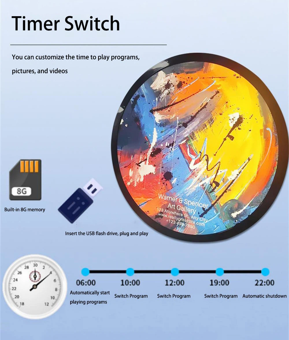 Round Digital Screen Round Digital Screen